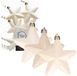Decoris Kersthanger Sterren - 36 stuks - Wit - 7 cm - Kunststof