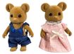 Maison de poupée Ensemble de figurines Souris Marron - 2 figurines floquées - dès 3 ans