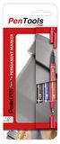 Pentel Permanente Markers 3 stuks, Dubbele Punt, N75W