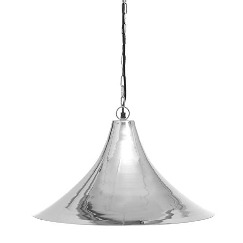 Emporio Arts Emporio Marokkaans/marrkesh licht hangende lampenkap (conisch kegel), ijzer, nikkel, binnen, zilver, E27, 40 Watt