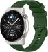 Strap-it Huawei Watch GT 3 Pro 46mm Luxe Siliconen bandje - legergroen