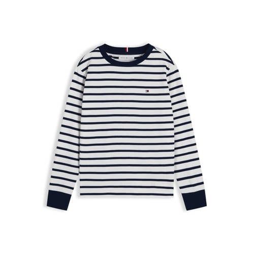 Tommy Hilfiger gestreepte longsleeve - donkerblauw