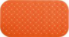 Antislip MSV Antislip Badmat – Douchemat voor Bad en Douche – Badkamermat met Afvoergat – Veilige Badmat met Zuignappen – Oranje