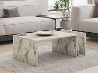 MEMORY Table basse 87 cm marbre blanc