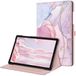 Fintie Hoesje voor Samsung Galaxy Tab A9 Plus/A9+ 5G 11 Inch 2023 Model (SM-X210/X216/X218), Smart Stand Achterkant met Meerdere Hoeken Bekijken Achterkant met Pocket Auto Wake/Slaap, Dromerig Marmer
