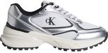 Calvin Klein Footwear Yw0yw02063 Lage Sneakers Vrouwen Zilver / Zwart / Wit EU 39
