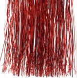 Decoris Kaemingk B.V. 2x Kerstboom decoratie folie slierten rood