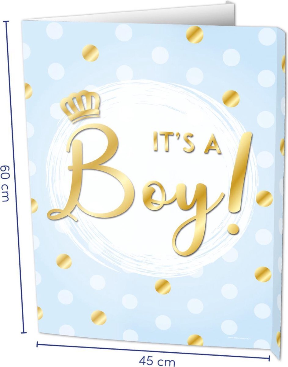 - Uithangbord - Window signs - It's a boy!