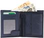 Excellanc Heren Portemonnee Leer Billfold Blauw