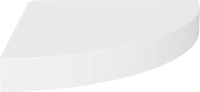 vidaXL - Hoekschap - zwevend - 25x25x3,8 cm - MDF - wit