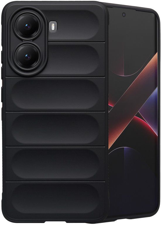 imoshion EasyGrip Backcover - Zwart - Geschikt voor Xiaomi Poco X7 Pro