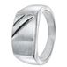 Lucardi Heren Zegelring - Ring - Echt Zilver - Zilverkleurig