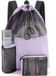 Holland Connections Sac de plage violet en mesh, sac de sport étanche unisexe, grand sac de piscine, sac à dos à cordon pour articles de natation.