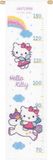 Vervaco - Hello Kitty met regenboog groeimeter borduurpakket