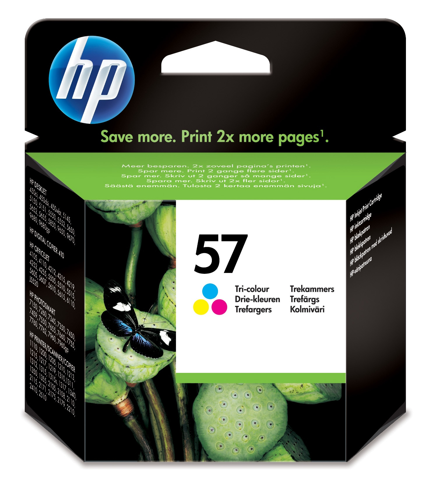 HP 57 originele drie-kleuren inktcartridge