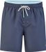 Happy Shorts Heren Zwemshort Dubbele Waistband Effen Donkerblauw - Maat M