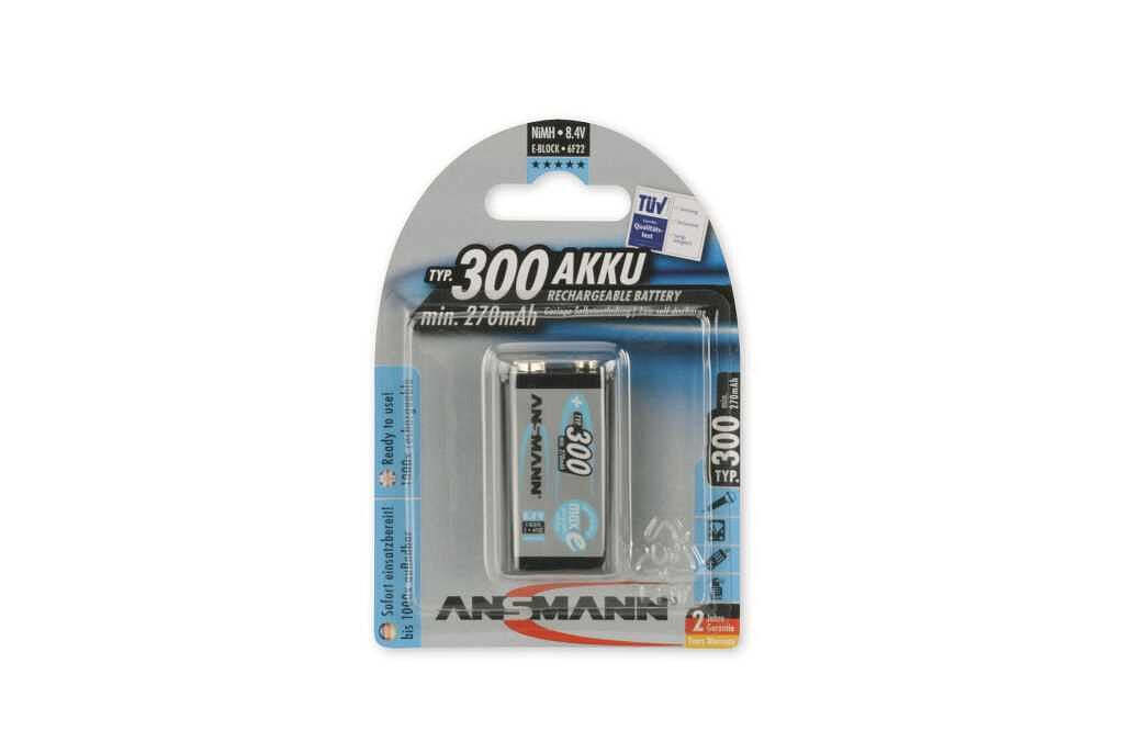 Ansmann Ansmann maxEplus NiMH batterij type 300 E-Block 270mAh