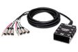 Hosa SH-6X2-30 30ft 6x XLR verzendt en 2x 1/4" TRS naar dezelfde retouren Pro-Conex Little Bro Sub Snake kabel