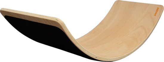Deryan Luxe Balance Board met vilt - 80 cm - Beukenhout