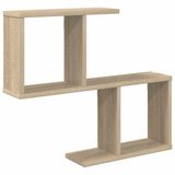 vidaXL Wandplank Sonoma Eiken 60 x 12 x 50,5 cm Bewerkt hout