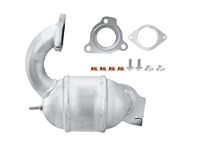 HELLA 8LE 366 053-401 Katalysator, uitlaatspruitstuk - Easy2Fit® Kit - Euro 4 - eendelig - Set met montagedelen - voor o.a. RENAULT GRAND SCÉNIC II