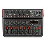 Vonyx VM-KG10 10-kanaals mengpaneel Bluetooth, DSP, mp3 speler en USB audio interface