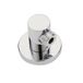 Wandaansluitbocht D.5cm Rond Chroom Massief Messing