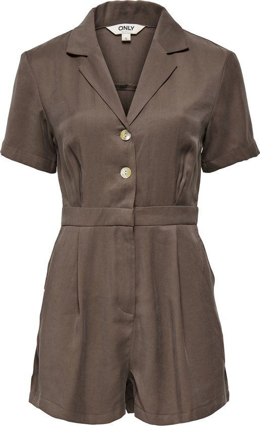 Only Onlbali S/S Playsuit Pnt 15370305 - Bruin - Maat S