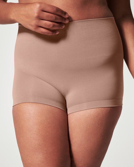 Spanx EcoCare Seamless Shaping Boyshort - Dark Nude (Cafe au Lait) - XL