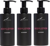 Claudius Cosmetics B.V. Bodylotion Hamam 300 ml - met pomp - zwarte fles - set van 3 stuks