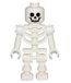 LEGO Minifigure: Squelette avec crâne standard, bras courbés et prise verticale (gen047)