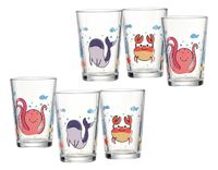 Ritzenhoff & Breker Unterwasserwelt Kinderdrinkglazenset, 6-delig, 205 ml
