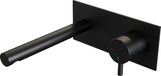 Brauer Wastafelkraan Inbouw Black Edition S5 Coldstart Mengkraan Rond Mat Zwart 1 Greeps met Achterplaat