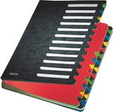 LEITZ Pultordner Deskorganizer Color, A4, 1-24-A-Z, schwarz 24 Fächer
