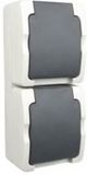 Nvoltz - Nvoltz WCD 2voudig 2P RA IP44 Spatwaterdicht Verticaal