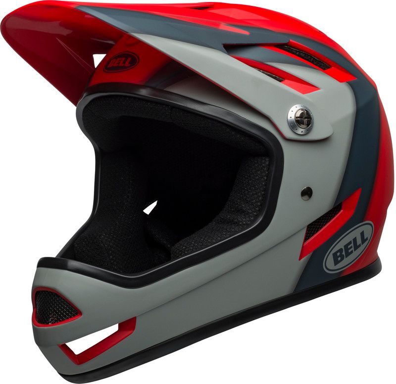 Bell Sanction Helm, rood/grijs