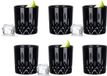 Glasmark Whiskyglazen, Set van 6, Zwart, 280 ml