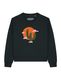 Watapparel Sweatshirt ' Kaktus im Sonnenuntergang ' zwart