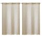 Linder 0169/29/475RI gordijnen Kaolin, met oogjes, beige, 2 stuks, 70 x 120