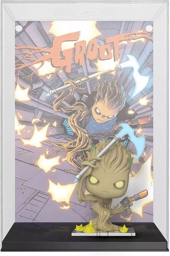 Marvel Funko Guardians Of The Galaxy - POP! Comic Cover Groot 9 cm Verzamelfiguur - Multicolours