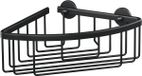 tesa hoekmand Aluxx Black matzwart badkamer zelfklevend zonder boren – 192x92x200mm