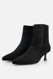 Linea Zeta Enkellaarsjes zwart Suede - Maat 36