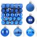 vidaXL Kerstballenset - 100 stuks - Blauw - 4 cm - Polystyreen