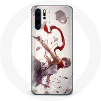 Mikasa Ackerman Attack of the Titans Manga Maniacase Etui voor Huawei P30