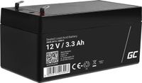 Green Cell 12V 3.3Ah (4.6mm) 3300mAh VRLA AGM accu