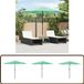 vidaXL Parasol met stalen paal 324x324x247 cm groen