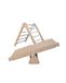 ASO Solutions GmbH Kletterset 4-in-1 – Klimdriehoek en schommel gemaakt van natuurlijk hout – Montessori speeltoestel voor binnen – geproduceerd in de EU