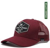 Surf Monkey Trucker Cap 5 Panel One Size Snapback granaat