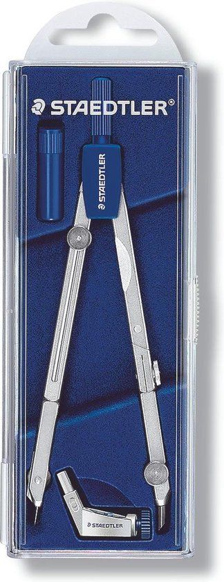 STAEDTLER Mars 554 Basic passer telescopisch verlengstuk - Zilver/Blauw
