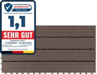 Floordirekt Vlondertegel - Terrastegel - Tuintegel - WPC - Royal - Donkerbruin - 60 x 30 cm
